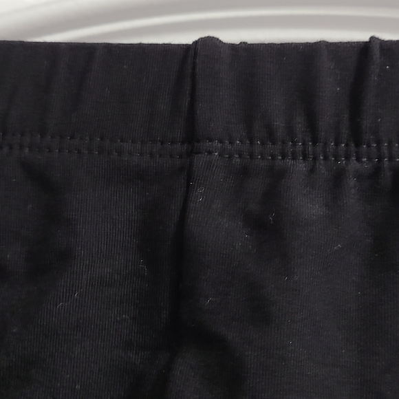 TRÏBE Cotton Blend Elastic Waist Black Leggings With Rhinestone Detail O/S NWT - Picture 4 of 7